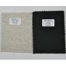 Tela de lana de cachemira de peso pesado negro 610g / m de China